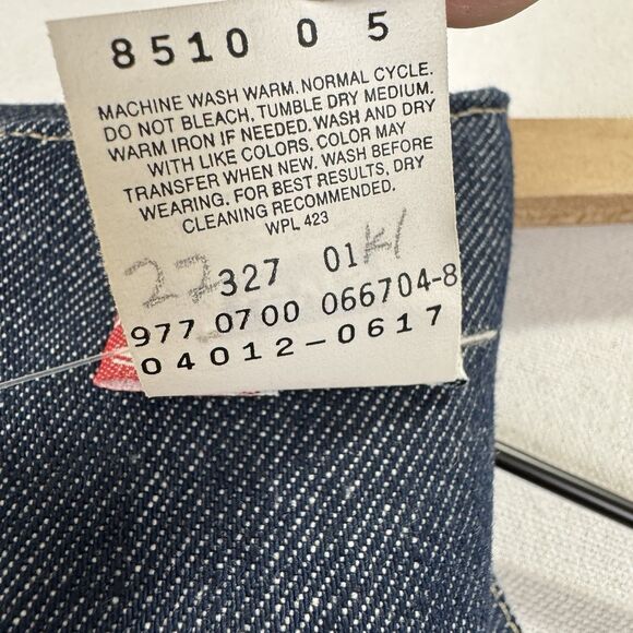 Vtg Levis Dress Womens Large Blue Engineered Dark Denim Y2K 1999 Cool Western - Picture 13 of 16